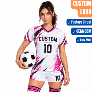 High Quality Custom Adult Football Uniform for Soccer Team Digital Print Jersey 100% Polyester Breathable Moisture-Wicking - Product Image 2