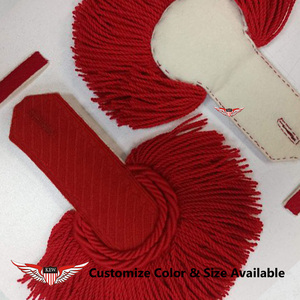 Epolete Rojo para Hombro, Estilo Vintage Ecológico, Accesorio de Uniforme, Uso Ceremonial, Personalizable - Product Image 2