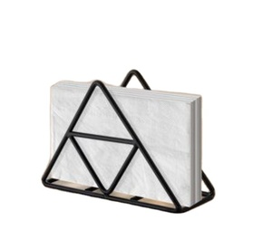 Porte-serviettes créatif en fer à 2 fentes avec base ronde, distributeur de papier en cuivre rose doré pour comptoir de cuisine - Product Image 1