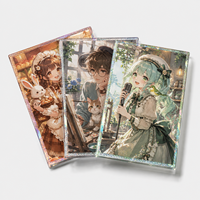 Planches à autographier en acrylique avec insert en papier anime personnalisé et planches à insert en papier holographique en gros ; Impression UV.