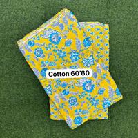 Tissu en coton imprimé par le fabricant, motif floral Gujari, textile en coton doux pour vêtements de mode et usage domestique