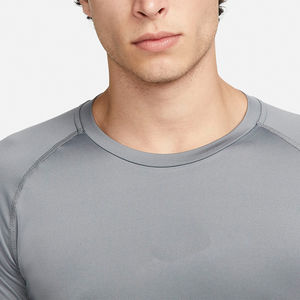 T-shirt de compression pour homme imprimé sérigraphié, antibactérien, séchage rapide, en Spandex et Polyester, manches longues, personnalisable avec logo OEM, vente en gros - Product Image 4