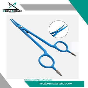 Pinza Bipolar Premium para Sellado de Arterias, Tijeras de Hoja Curva, Antiadherentes, Reutilizables, de Acero Inoxidable, Instrumento Quirúrgico Manual, CE ISO - Product Image 6
