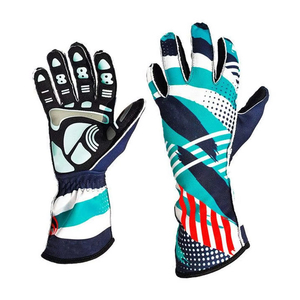 Custom Design Breathable <b>Long</b> Finger Anti <b>Slip</b> Professional Kart Racing Sport Gloves Anti <b>Slip</b> Car Driving Gloves Custom Logo - Product Image 1