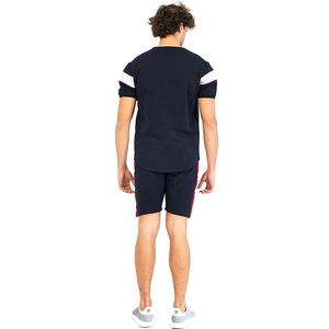 Nouveaux ensembles décontractés pour hommes : T-shirt à manches courtes et short, ensemble de survêtement uni en coton, vêtements de marque pour hommes, ensemble 2 pièces en coton - Product Image 6