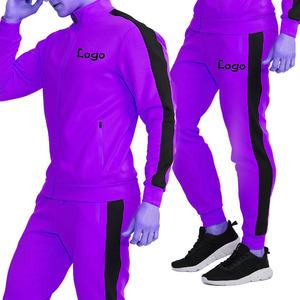 Ensemble de survêtement en coton pour homme, personnalisable, dernière collection, design sur mesure, coupe ajustée, pour la course à pied - Product Image 1