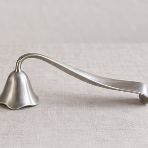 Hand Formed Aluminium High Quality Smokeless <b>Candle</b> Snuffer-Rolled Calyx Design Minimalist Handmade Metal <b>Candle</b> Accessory - Product Image 1