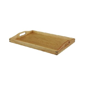Bandeja de Servir de Madera Natural, Plato Rústico para Comida con Asas para Desayuno, Café, Té, Bocadillos, Cocina y Hogar - Product Image 5