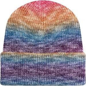 Gorro de Punto Acrílico Tie Dye de Moda 2026, Gorro de Invierno Cálido Unisex Personalizado al por Mayor - Product Image 6