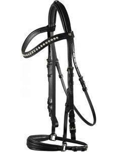 Experimenta el lujo equino: Brida de cuero genuino 100% hecha a mano para la elegancia, la comodidad y el estilo atemporal. Desatar inigualable - Product Image 1