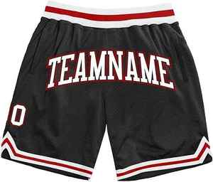 Shorts de sport athlétiques en satin à taille mi-haute avec logo personnalisé sur le devant, respirants, séchage rapide, cordon élastique, pour hommes - Product Image 2