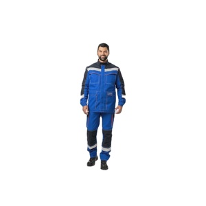 Cotton/Polyester Windproof Flame Resistant Clothing Lightweight Welding Jacket <b>Work</b> Coverall Unisex Workwear <b>Cargo</b> - Product Image 2