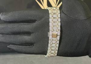 Reloj de Pulsera de Lujo para Hombre, Estilo Hip Hop, Alta Calidad, Diamantes Cultivados en Laboratorio, Diseño Clásico Completamente Cubierto de Diamantes - Product Image 2