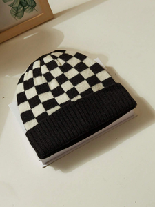 OEM 2025 Fashion Classic Knitted <b>Winter</b> <b>Hats</b> Adults Windproof Climbing Acrylic Toques Custom Leather Patch Beanies for <b>Men</b> - Product Image 1