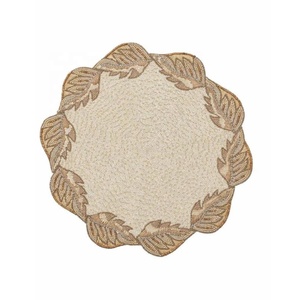 Haute qualité à la main soleil Style verre perlé chargeur plaque soleil Style verre perlé napperon pour Table à manger décor verre artisanat - Product Image 4
