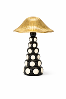 Ornement de table décoratif en forme de coquille de tortue avec finition dorée en résine et aluminium, élégant accent pour les espaces de maison et de bureau
