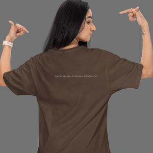 Camiseta de Algodón Grueso Nardon Apparel para Mujer, 100% Algodón de Calidad, Impresión Personalizada, Camisetas Extra Grandes para Mujer - Product Image 2