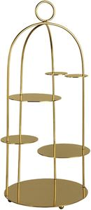 Unicorn hanicrafts Golden Cage <b>Cake</b> <b>Stand</b> 4 Tier Metal Reusable Serving Tray Set - Product Image 2