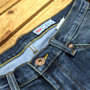 Pantalon en denim pour homme, coupe droite, taille mi-haute, tricoté de haute qualité, 100% coton, écologique, léger, uni, hiver - Product Image 2