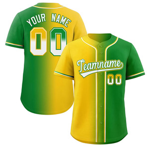Camisetas de Béisbol con Degradado Cosido, Talla Estadounidense, Logotipo y Nombre Impresos, Personalizadas para Hombre, con Rayas Finas - Product Image 6