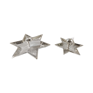 Petit bougeoir en métal en forme d'étoile pour la décoration intérieure pour les célébrations de Noël et d'anniversaire - Product Image 1