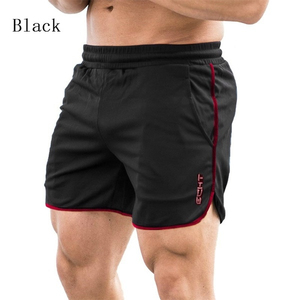 Pantalones Cortos Deportivos de Secado Rápido para Hombre, de Spandex/Poliéster, Cintura Media con Cordón Ajustable, para Fisicoculturismo, Entrenamiento Muscular, Ejercicio y Gimnasio - Product Image 1