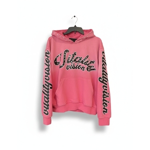 Proveedor de Sudaderas con Logotipo Personalizado en EE. UU., Sudadera con Estampado Puff, Pedrería y Efecto Desgastado, Directo de Fábrica - Product Image 4