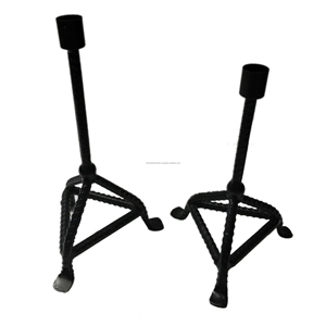 Candelabros grandes de hierro forjado antiguo, candelabros de hierro, Juego de 2 bases de trípode para decoración del hogar, bodas y fiestas - Product Image 6