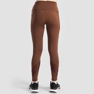 Leggings de sport en maille ajustés pour femmes, taille haute, pour la gym, l'entraînement et le yoga, extensibles, vêtements de fitness, vente en gros personnalisée, fabricant - Product Image 3