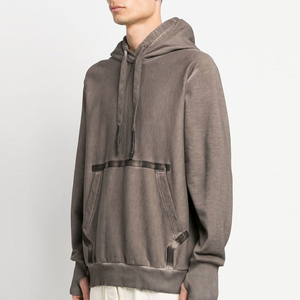 Sweat à capuche pour homme OEM, délavé à l'acide, effet usé, 100% coton tricoté, streetwear d'hiver, fabriqué au Pakistan - Product Image 3
