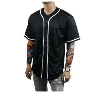 Uniformes de Béisbol Personalizados al por Mayor, Camisetas y Pantalones de Béisbol Negros Clásicos Vintage para Equipos - Product Image 4