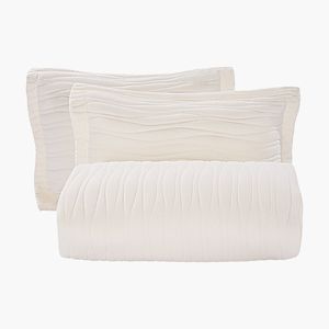 Set Copripiumino King Size 3 Pezzi in Microfibra Leggera, Beige, 1 Copripiumino e 2 Federe, Confortevole Copriletto - Product Image 1