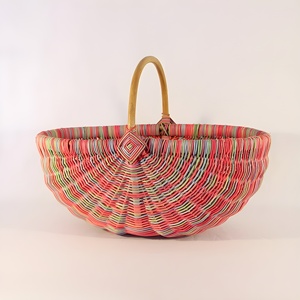 Wooden picnic <b>basket</b> handcrafted rattan <b>baskets</b> storage <b>hampers</b> from Vietnamese manufacturer - Product Image 5