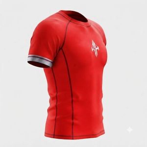 Rashguard de MMA de Alta Calidad para Adultos, Manga Corta, Cuello Redondo, Impresión por Transferencia de Calor, Secado Rápido, Transpirable, Material de Spandex/Poliéster - Product Image 5