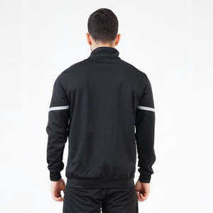 Ensemble de survêtement décontracté d'hiver personnalisé avec capuche, pantalon de jogging léger en polyester/nylon, couleur unie - Product Image 4