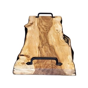Planches de charcuterie attrayantes meilleur plateau de fromage plateau de service cadeaux uniques poignée en métal de concepteur grande planche à fromage en bambou - Product Image 1