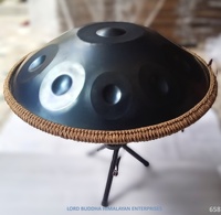 Wholesale Price Nepal-Made Gaurab Brand Handmade Brass Material Hand Pan Drum Sing Bowls for Yoga Decoration Meditation (658)