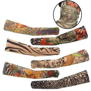 Mangas de Ciclismo con Estampados de Dragón y Tatuajes, Protección Anti-UV para Adultos, Unisex, de Poliéster - Product Image 2