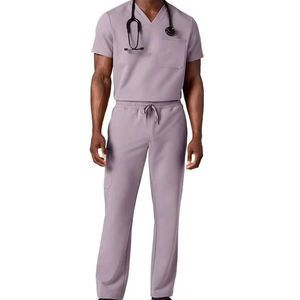 Meilleures ventes : Ensembles d'uniformes médicaux en spandex doux pour hommes, infirmiers, médecins, en milieu hospitalier, dentaire, esthétique et autres secteurs. - Product Image 1