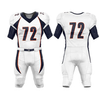 Uniforme de fútbol americano fabricado en Pakistán con material nuevo, MOQ bajo, sublimación, logotipo personalizado.