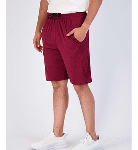 Shorts décontractés pour hommes, coupe classique, en tissu éponge 100% coton, taille haute élastique, anti-plis, multi-poches, brodés, couleur personnalisée, 160g - Product Image 5