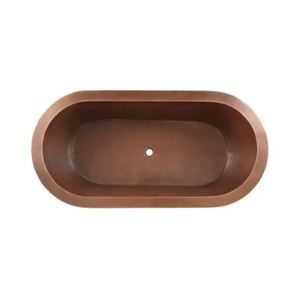 Wholesale Copper <b>Bath</b> Tub Double Slipper Clawfoot Painted Black Exterior Free Standing for Bathroom - Product Image 5