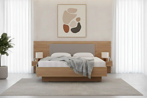 Cama de dormitorio de calidad con cabecero, estructura de cama king size de madera maciza premium, hecha a mano, de lujo, de alta calidad. - Product Image 4