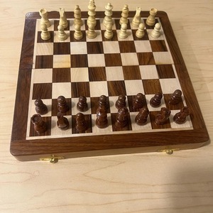 Jeu d'échecs en bois artisanal de luxe, pliable et portable, avec coffret de rangement professionnel Staunton, idéal pour un cadeau - Product Image 4