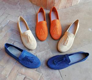 Chaussures en raphia pour femmes, mocassins en raphia naturel, mules en raphia faites à la main, chaussures en raphia marocaines - Product Image 1