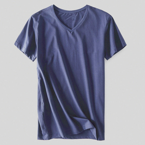 Camiseta de Hombre de Alta Calidad, Color Sólido, para Adultos, Transpirable y de Secado Rápido, 100% Algodón, Informal - Product Image 3