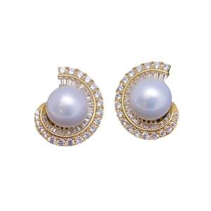 ต่างหูเงินแท้ S925 แบบชาร์ม ประดับมุกน้ำจืด Wenchi ขนาด 10-11 มม. แสงเงางาม ตำหนิเล็กน้อย พร้อมส่งไลฟ์สด - Product Image 5