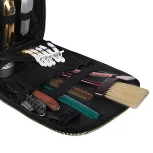 Portable Durable Multi-Function Barber <b>Backpack</b> Nylon/Polyester Material <b>Tool</b> Pockets Side Compartment for Men's Personal Care - Product Image 3