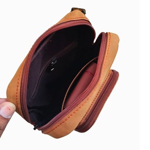 High Quality Genuine Brown Leather Women <b>Sling</b> Bag Elegant Crossbody Chest Pack for Daily & Travel Use - Product Image 5