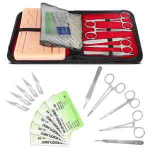 Kit de Práctica de Sutura para Estudiantes de Veterinaria, Material de Acero Duradero, Cierre de Heridas Quirúrgicas, Certificado CE, MOL de Blush Surgical - Product Image 1